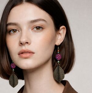 Handmade Flower Earrings